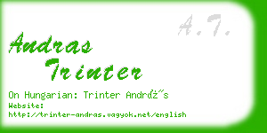 andras trinter business card